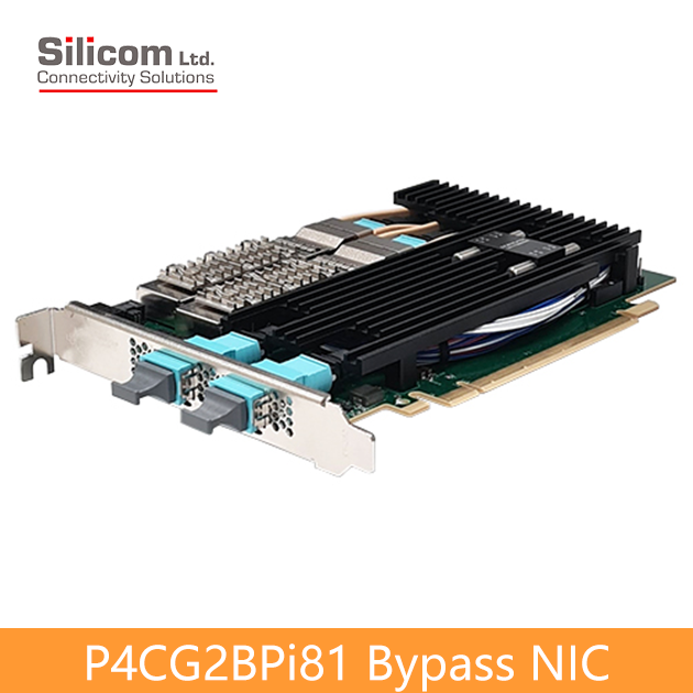 Silicom P4CG2BPi81 雙埠 100G乙太網路 Bypass PCIe Gen 4.0卡