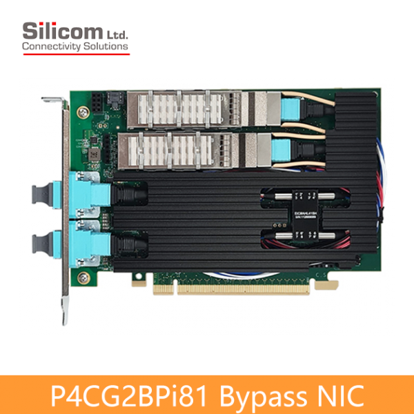 Silicom P4CG2BPi81 雙埠 100G乙太網路 Bypass PCIe Gen 4.0卡